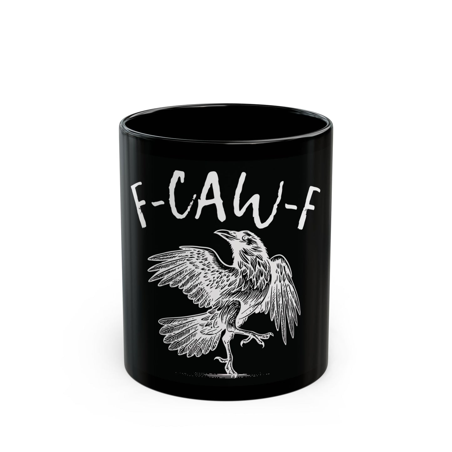 F-CAW-F Crow Mug (Black)