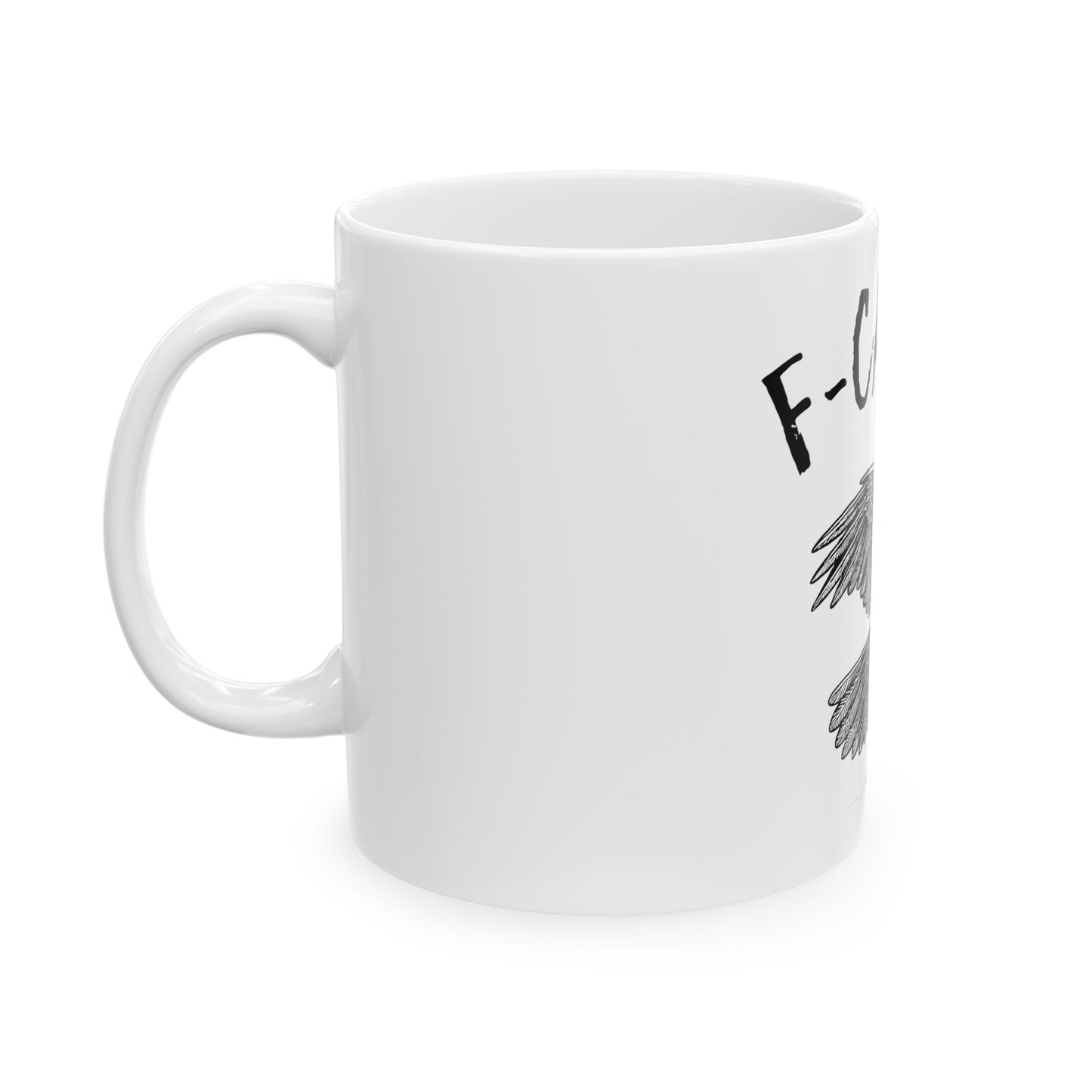 F-Caw-F Crow Mug (White)