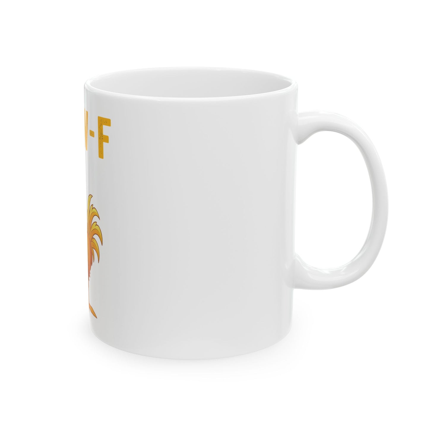 F-CAW-F Chicken Mug (White)