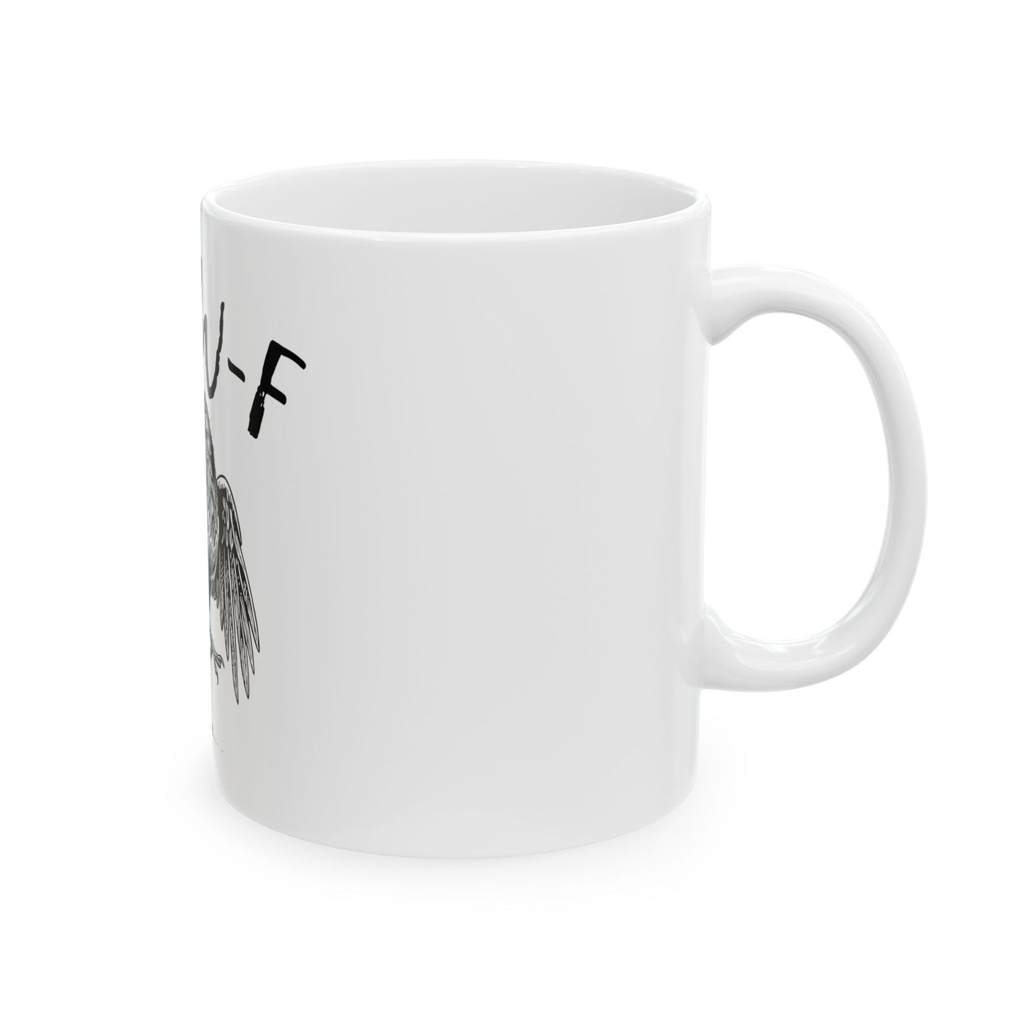 F-Caw-F Crow Mug (White)