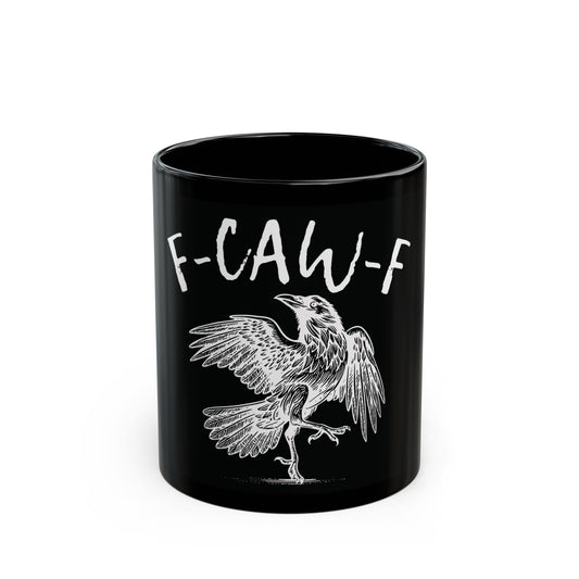 F-CAW-F Crow Mug (Black)