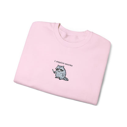 "I Require Snacks" Sweatshirt (Unisex)