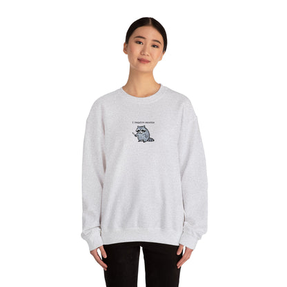 "I Require Snacks" Sweatshirt (Unisex)